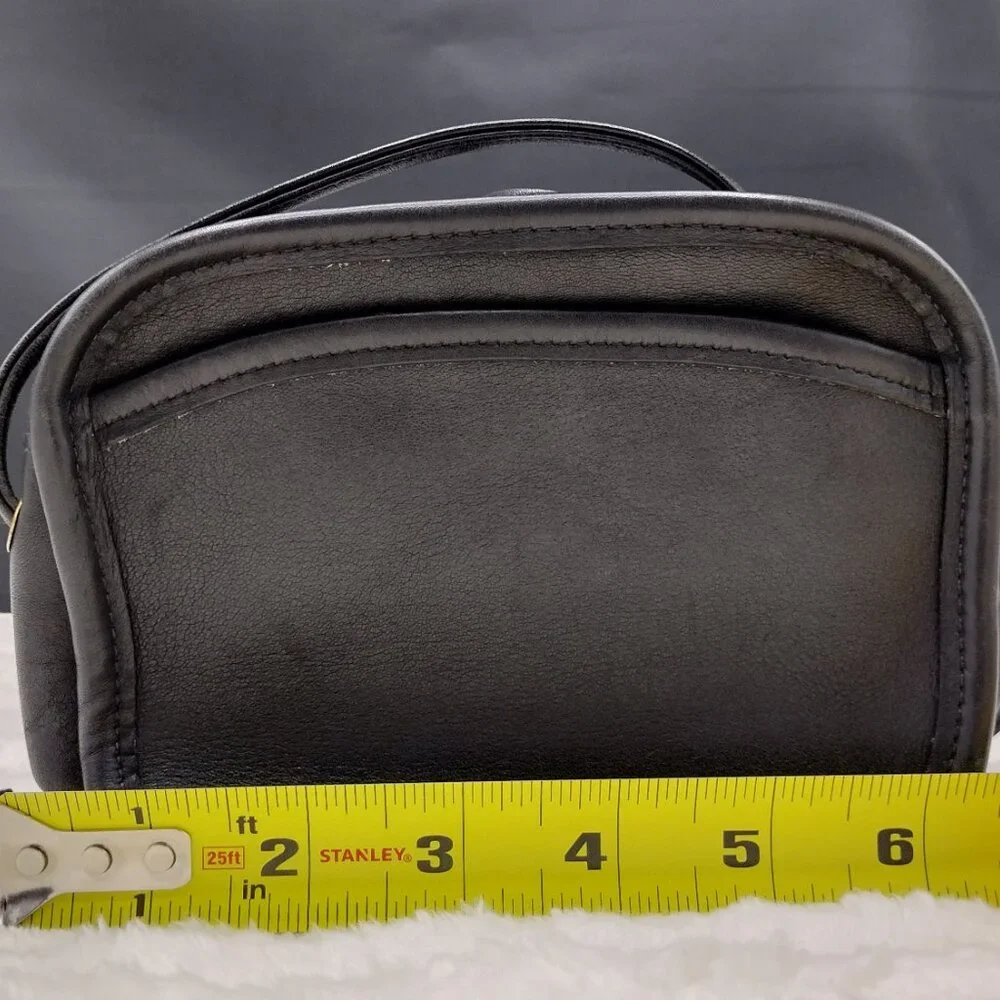 Vintage Coach Black Style 9935 Style /Hadley Zip Top zipper closure/Front PKT - Picture 7 of 16